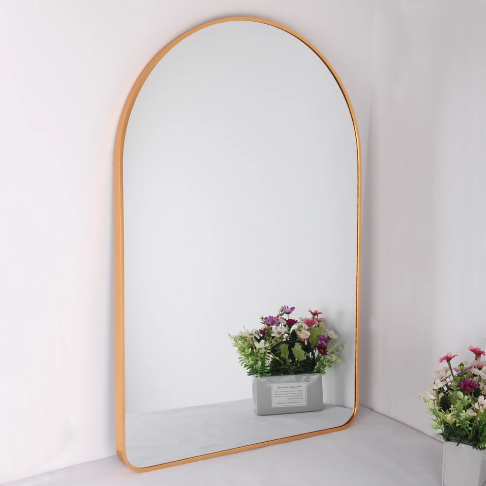 Factory direct sale Powder coating does not fade mirror frame Bathroom table mirrors with glass