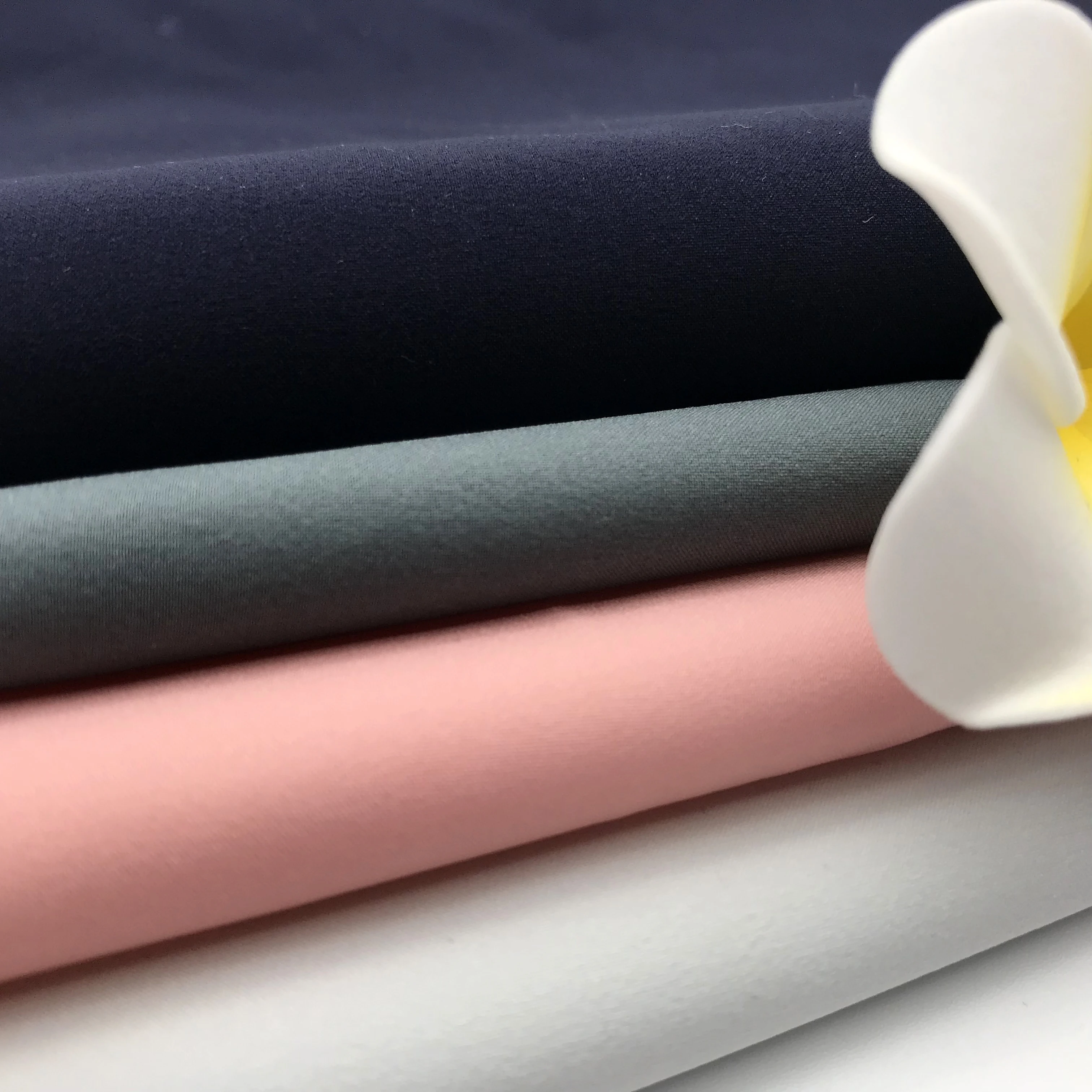 
Practical Lamination Jacquard Stretch Sparkly Polyester Spandex Fabric 