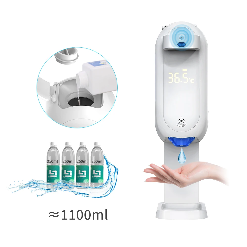 Hand Cleaning Gel Automatic Hand Sanitizer Dispenser With Floor Stand