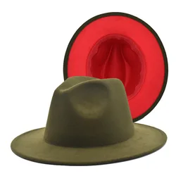 2022 wholesale Fedora Hats Women Fedora 2 Two Tone Hats Men And Women
