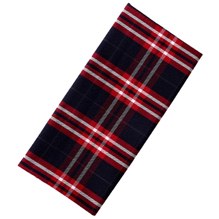 Custom Skin-friendly Woven Twill T/r Yarn Dyed Polyester Viscose Yarn Dyed Check Plaid Fabrics For School Uniforms