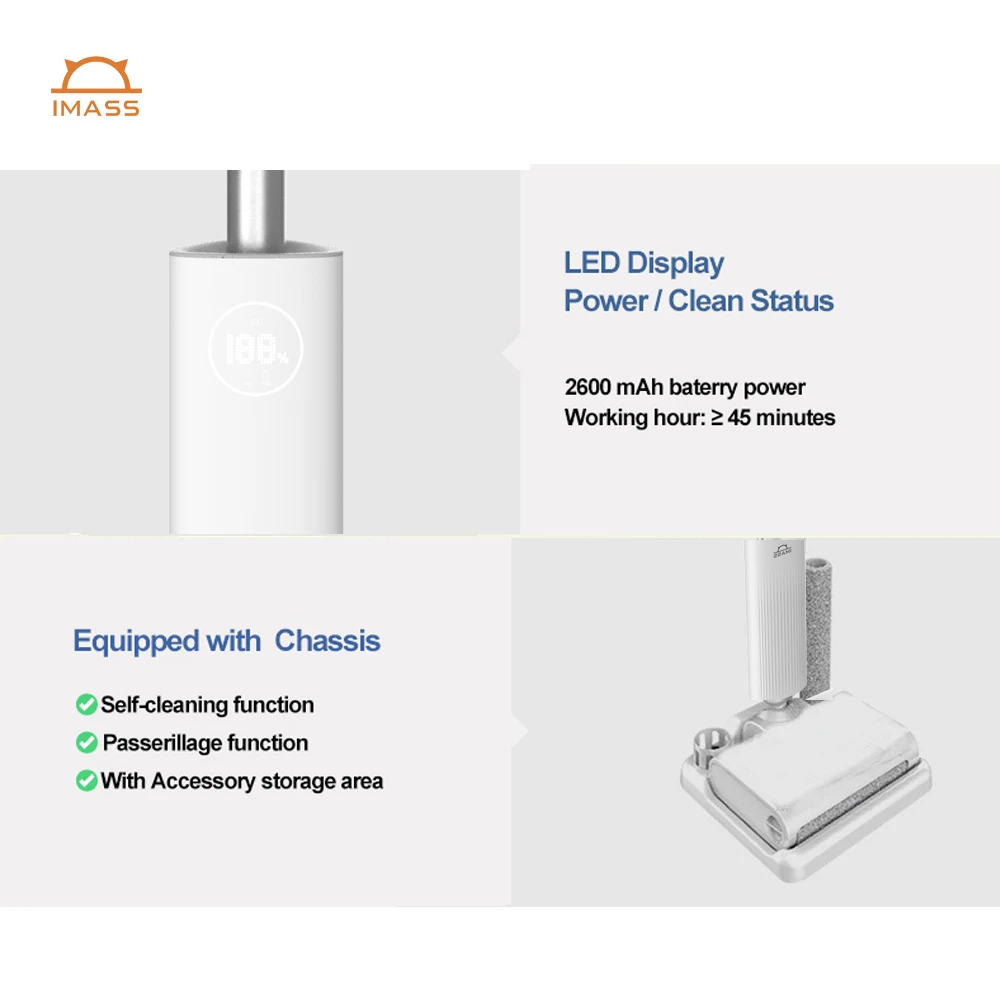 automatic pet vacuum cleaner cordless carpet with LED Handheld Washer Vacuum Cleaner