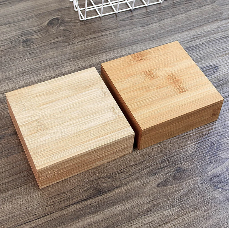Beautiful best sale custom logo small bamboo bracelet packaging box wooden jewelry gift box
