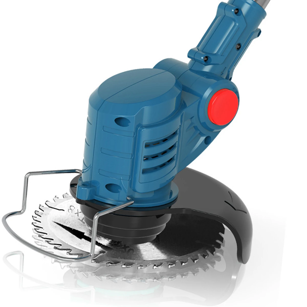 Mini lawn mower robot electric dry machine grass cutter with wheels steel wire blades trimmer battery wheeled