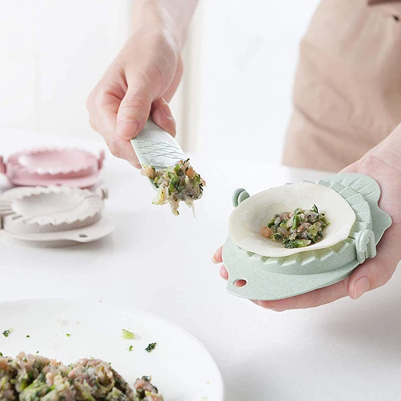 
Home Handwork Dumpling Maker Plastic Dumpling Mold Clip Kitchen Dumpling Tools 