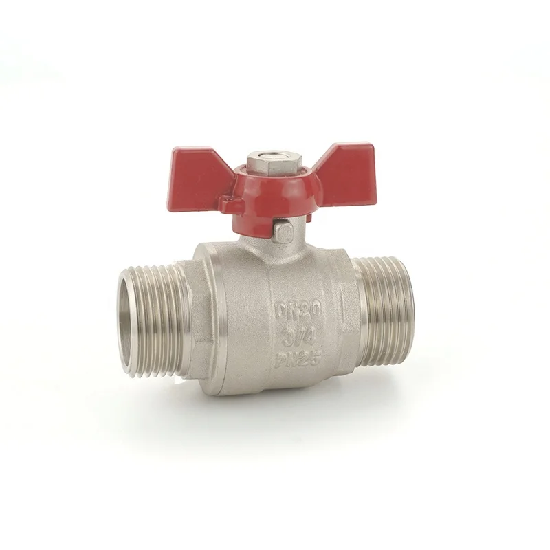 Dn15 Dn20 Dn25 Male Thread Butterfly Handle Forged Brass Ball Float Valve Manufacturers