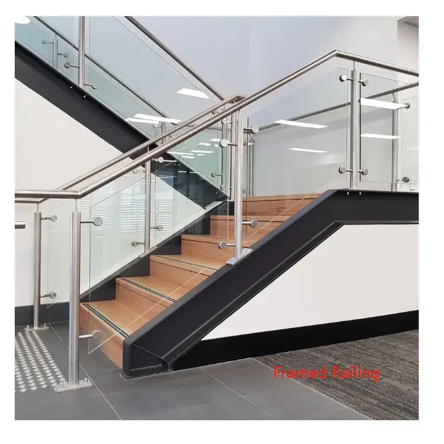 Professional railing suppliers choose from multiple styles aluminum glass balustrade railing for outdoor deck balcony and stairs
