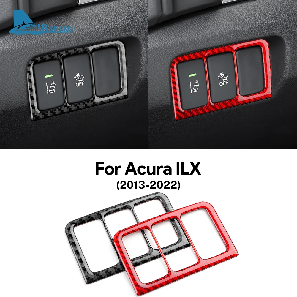 Real Soft Carbon Fiber Sticker for Acura ILX 2013-2022 Car Headlight Frame Accessories