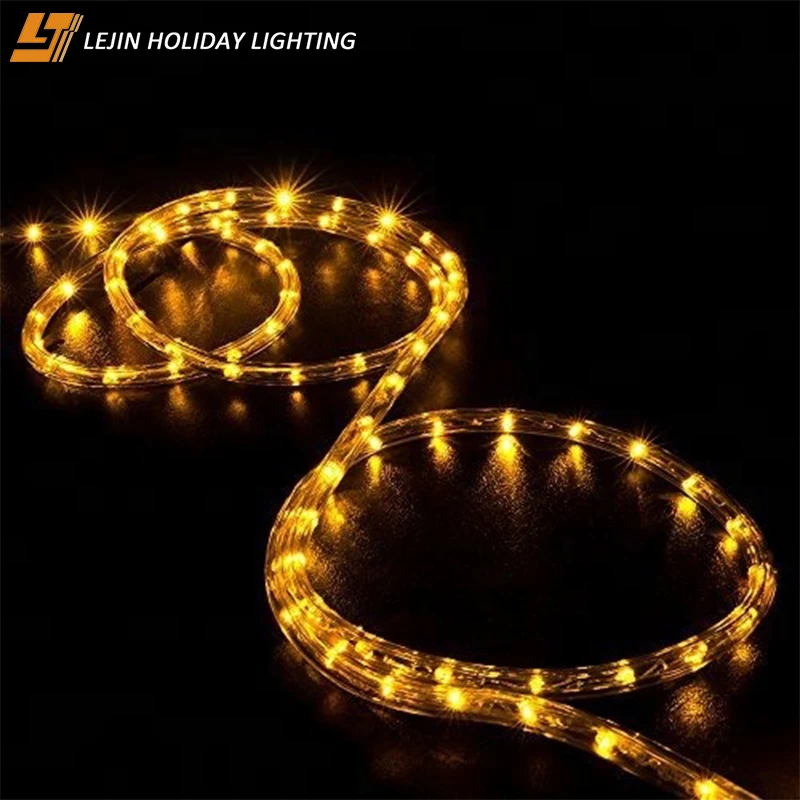 Наружное украшение из ПВХ, светильник 13 мм, веревка, светодиодный светильник для сада, вечеринки