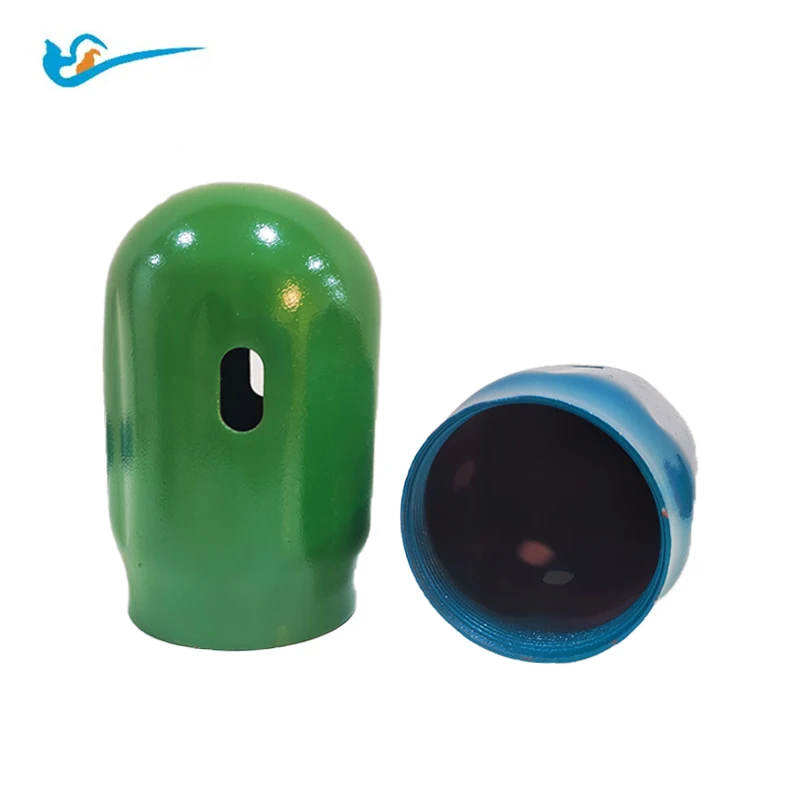 seamless steel protective safety cylinder valve caps for gas nitrogen helium tank suppliers