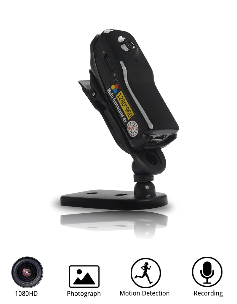 
Дешевая мини-камера HD с зажимом, маленький размер, экран, видеокамера, диктофон 