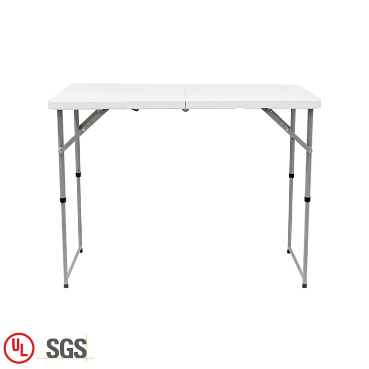 China manufactures foldable plastic table outdoor garden white portable folding table