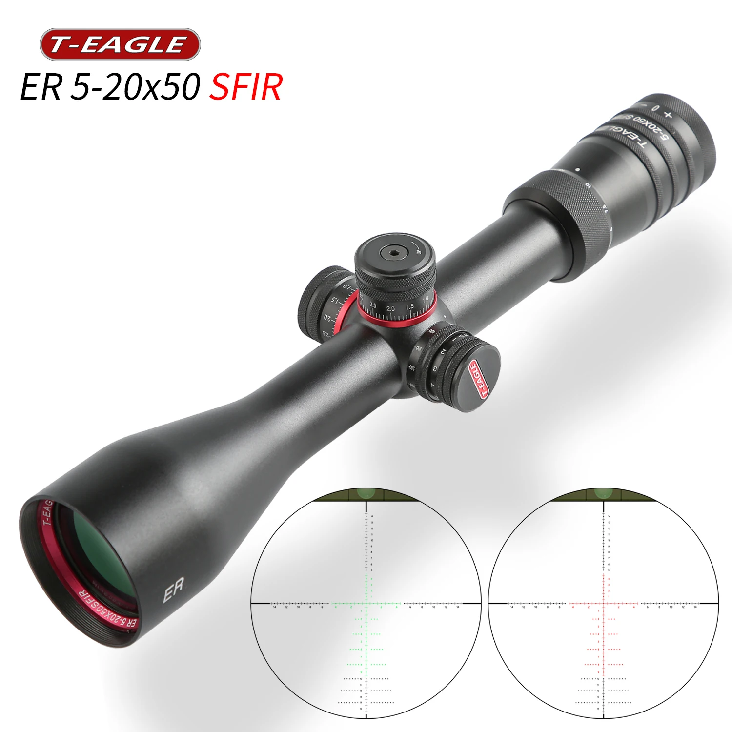 T-EAGLE ER 5-20X50 SFIR дальние оптические прицелы высокого качества ударопрочный протравленный стеклянный прицел и аксессуары