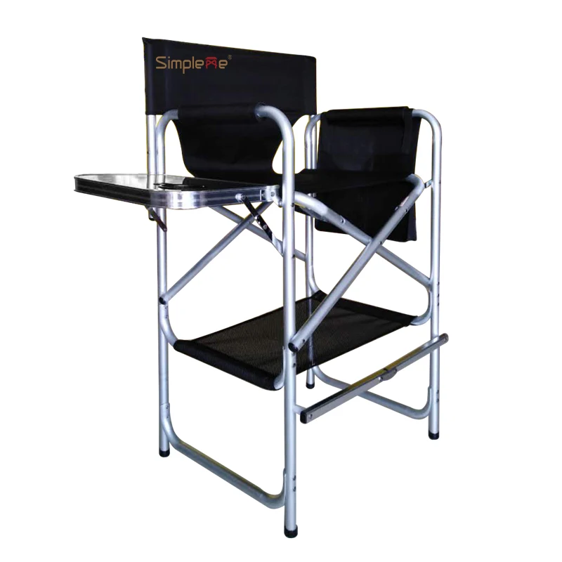 Onwaysports Aluminium Director Makeup Artist Chair Single Side Tray Makeup Chair
