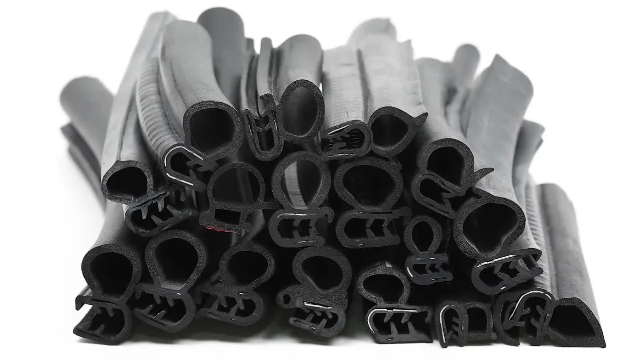 Various types l d u t shaped profile epdm rubber metal edge trim rubber seal strip