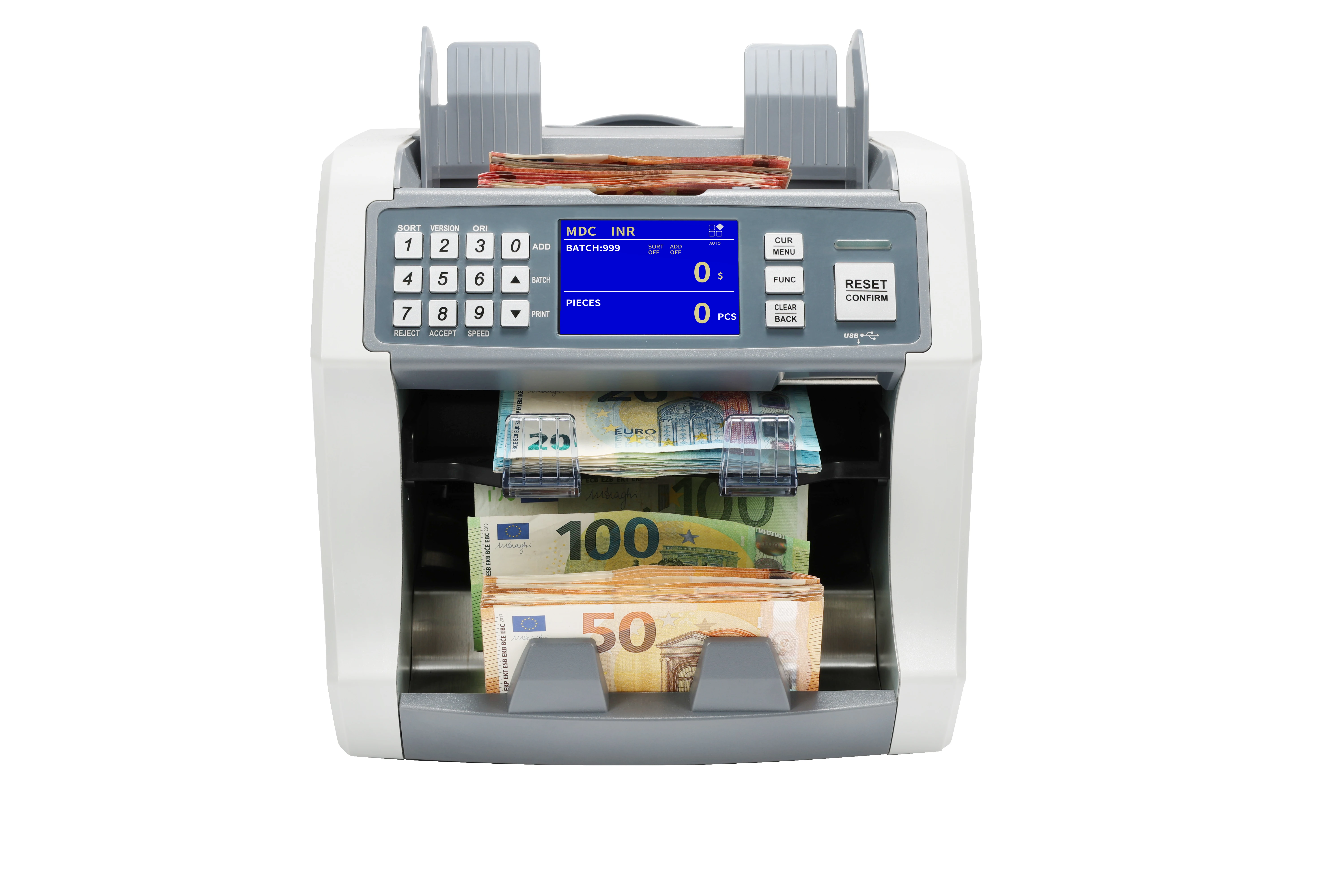HL-S210 Money Counting Machine Fake Detector Money Counting Machine Bill Counters Money Counters Counting Machine Dual CIS Ribao