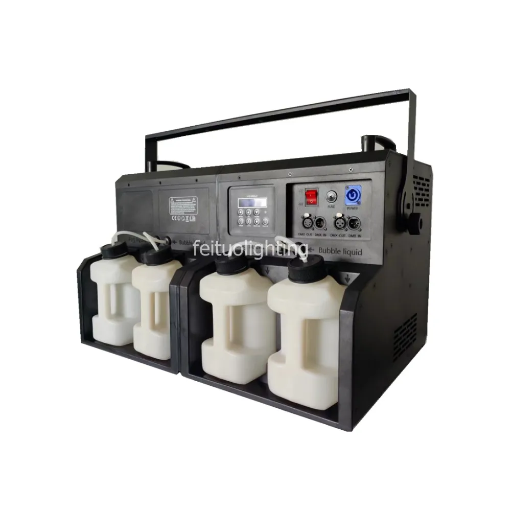 48 pieces x 3w LED rgbw 3000w smoke fog bubble machine with remote control and dmx