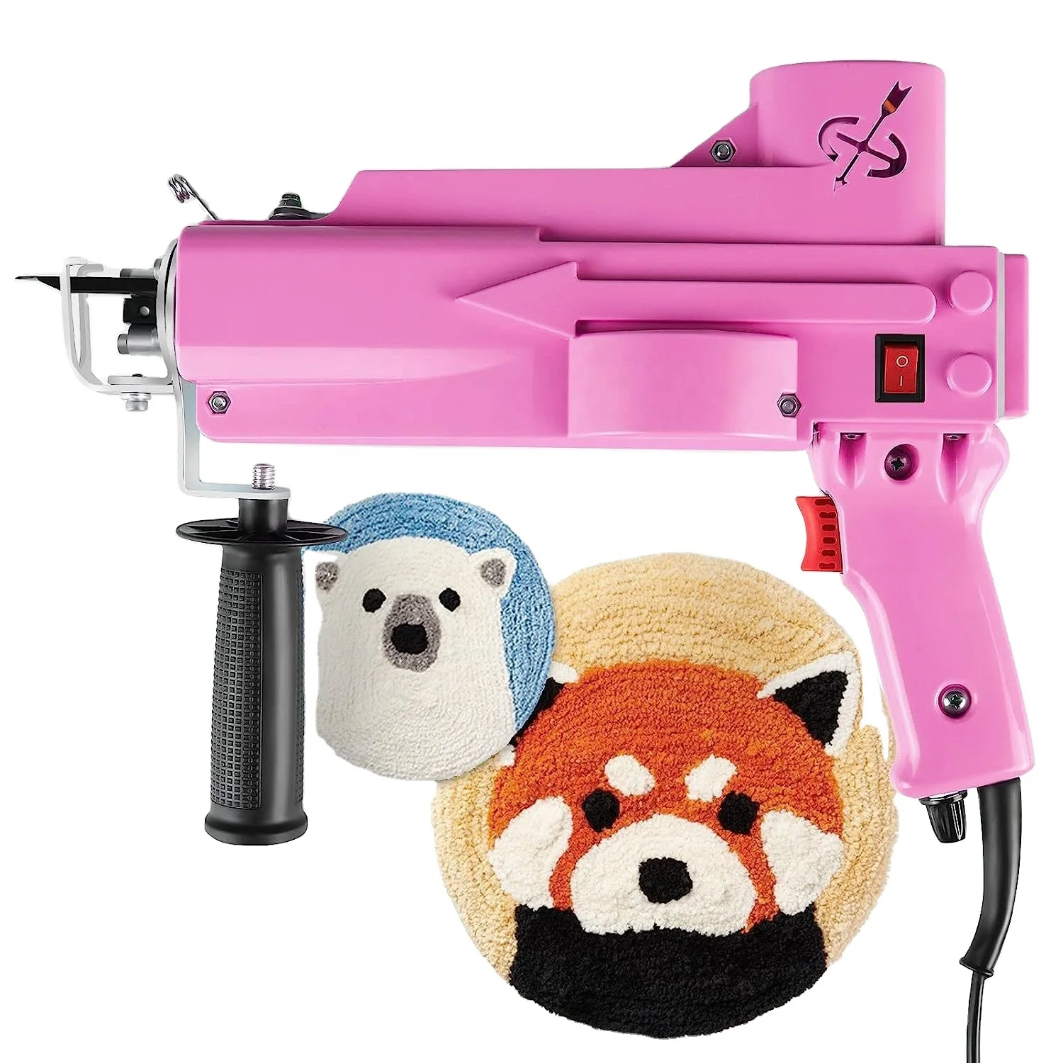 Cross-Border New 2 in 1 Stainless Steel Electric Needle Carpet Tufting and Weaving Gun