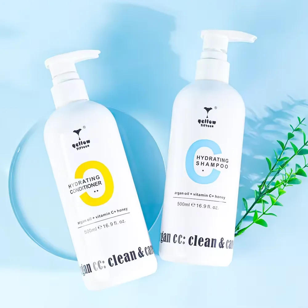 Private Label Customize Logo Hydrating shampoo Conditioner set Repair Deep Cleaning Argan Oil Shampoo Conditioner for hair wig