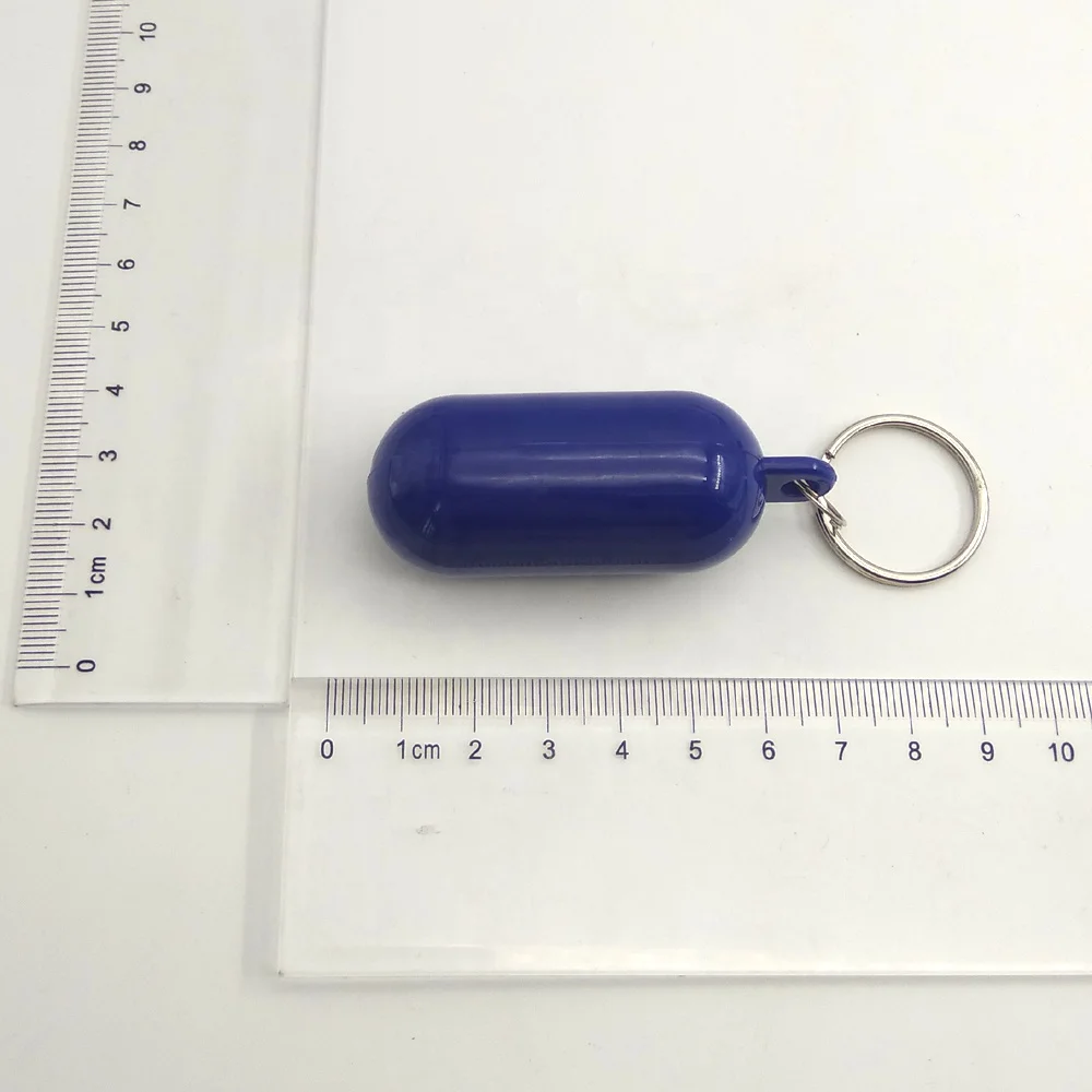
plastic capsule shape floater key chain floating keychain 