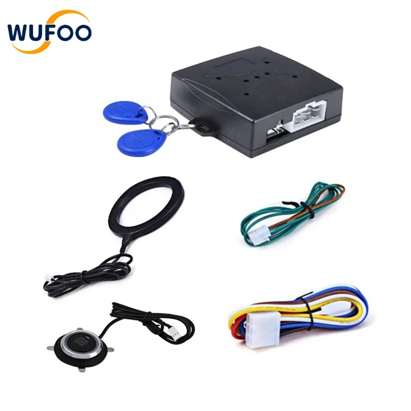 Remote start button to start and stop the engine Intelligent keyless entry system push start car system