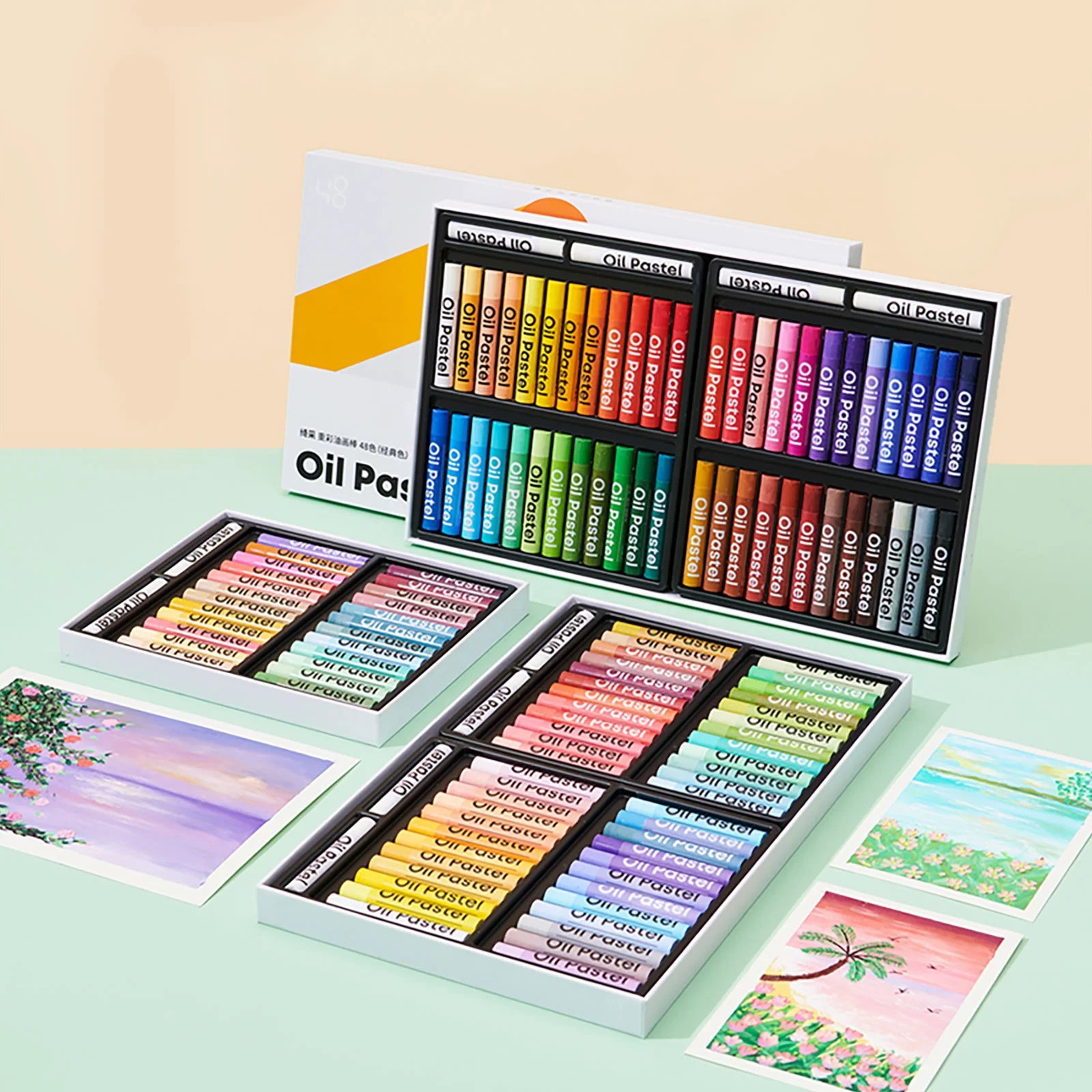 KALOR 24 Macarons Colors Oil Pastels Multi Vibrant Colors Funny Cute Non Toxic Safe Washable Smooth Water Soluble Crayon