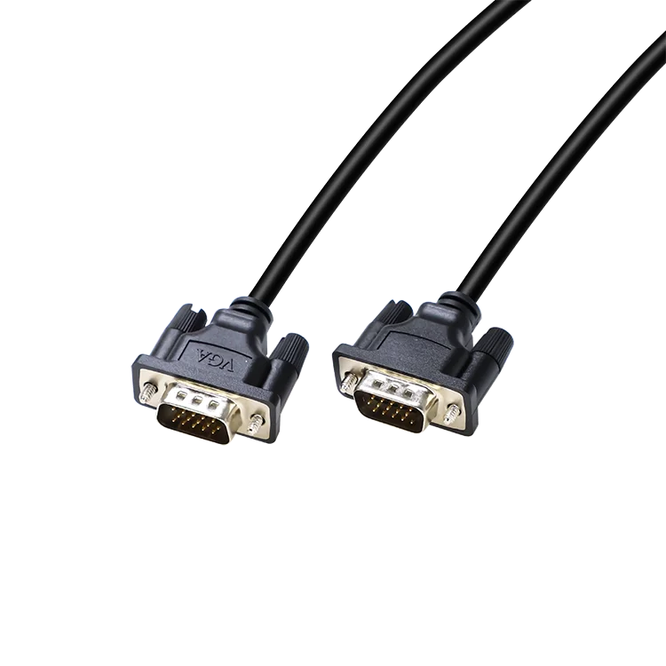 tezy Black 15pin Male to Male VGA 3+6 Cable 1.5m 1.8m 3m 5m 10m 20m 30m Computer Cable for HDTV Projector