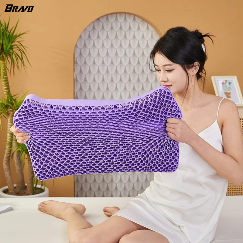 Моющаяся фиолетовая Подушка для сна