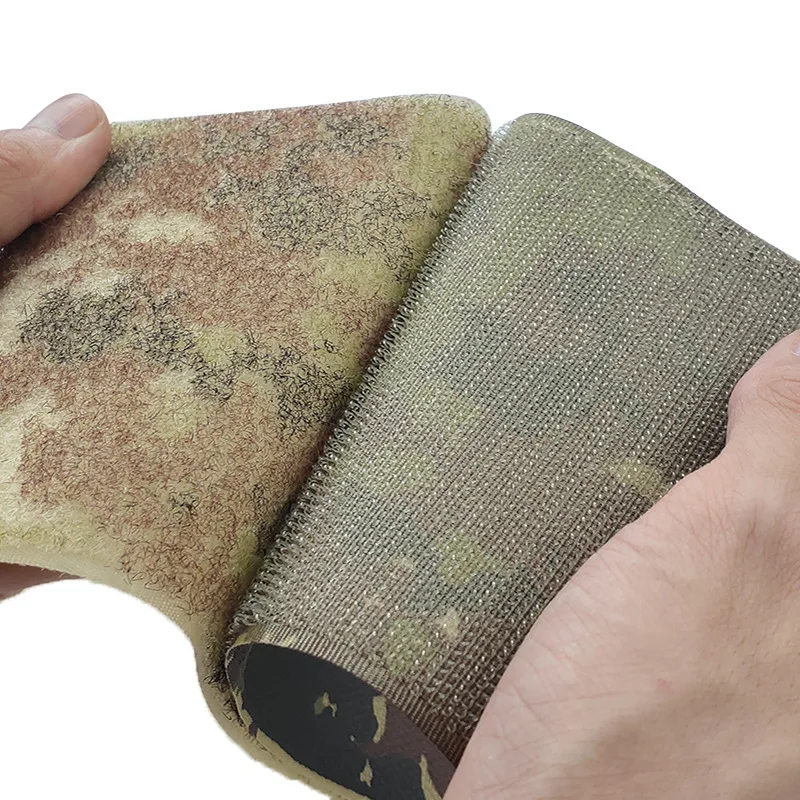 Soft Nylon Camouflage Velcro Hook And Loop 2 inchwide Hidden Style Custom Color