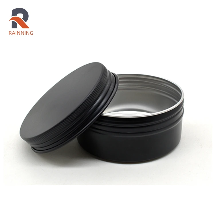 Seamless Aluminum Alloy Storage Jar 80 Gram Empty Body Cream Ointment Shea Butter Hair Wax Cans Tin Aluminum 80 ml
