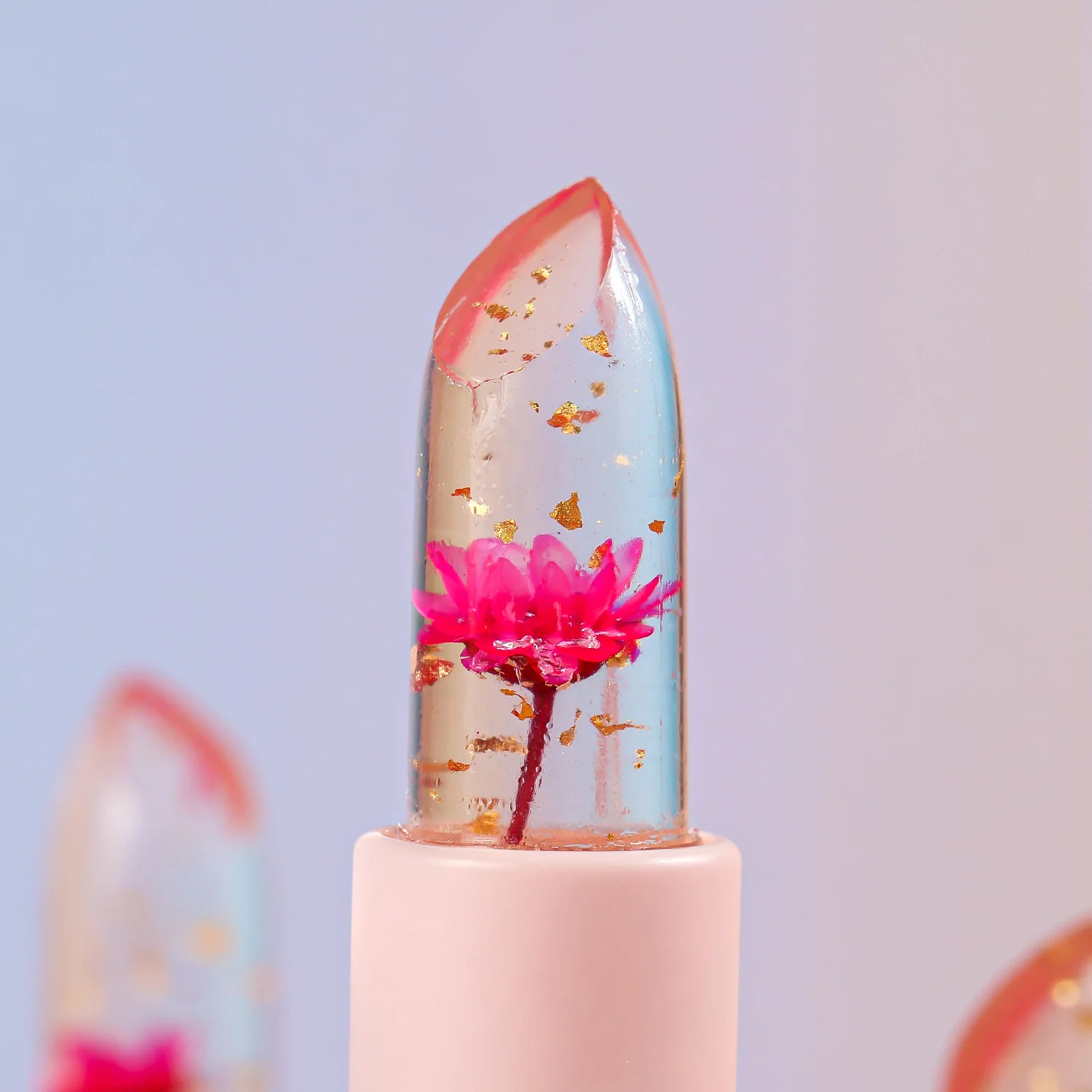 Spot logo Floral Lipstick Moisturizing Lip Care Strawberry Flower Lipstick