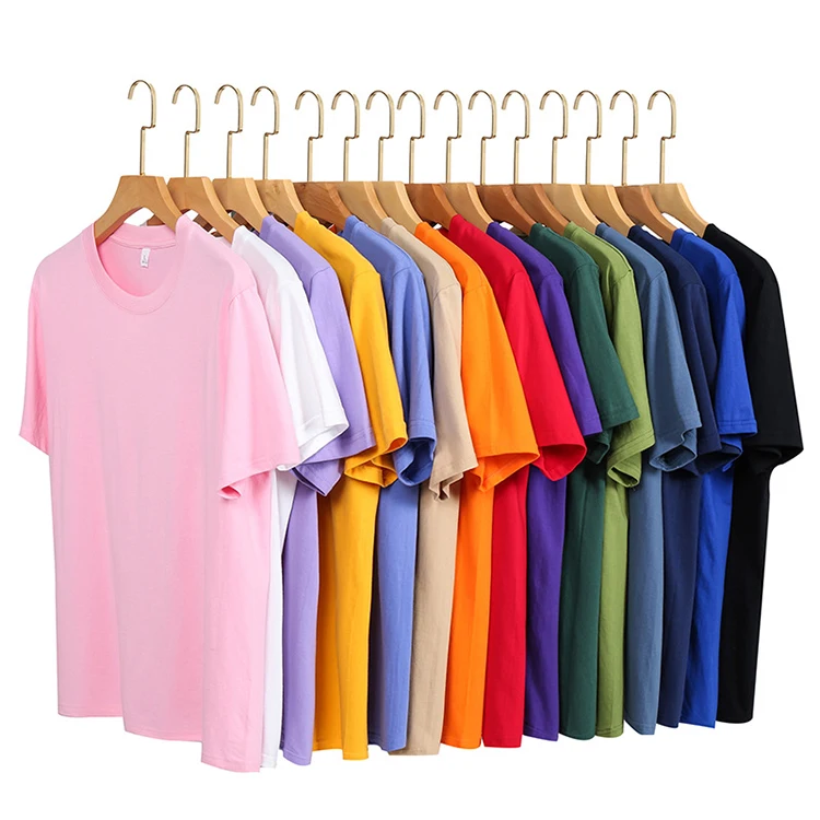 Custom high quality plain 100% cotton t shirts cotton for printing