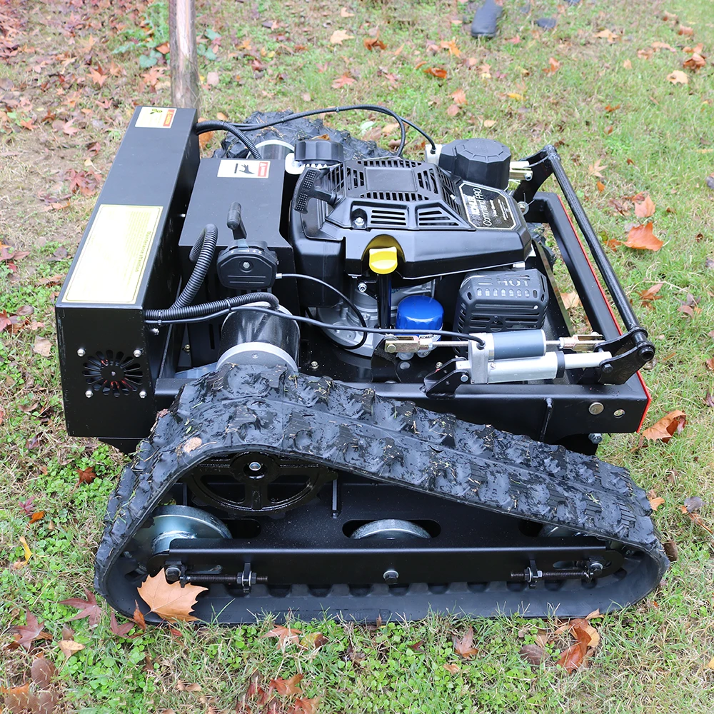 Cheapest 7.5HP Gasoline Robot Lawn Mower Grass Cutter Flail Mower Crawler Mowers Petrol Lawnmower