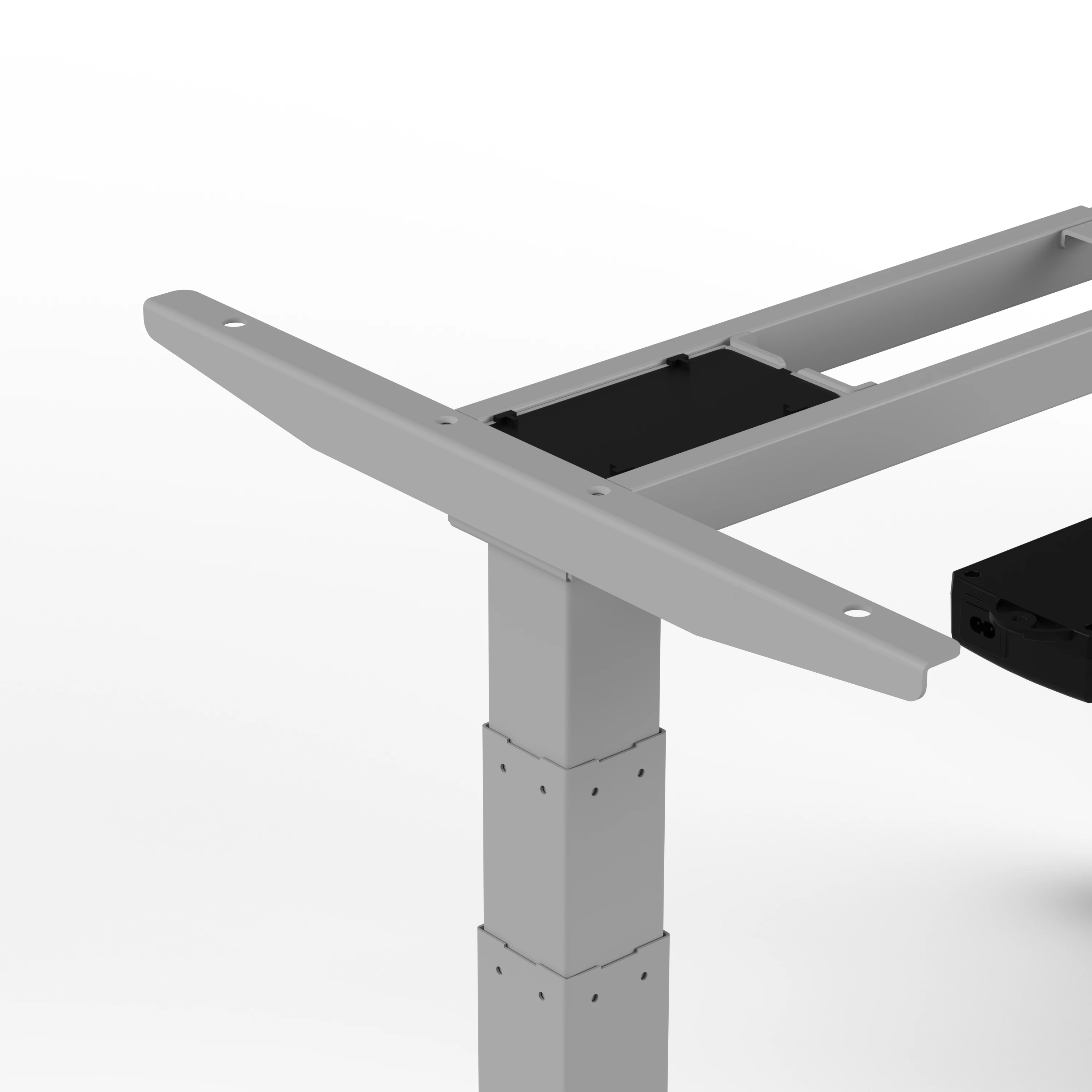 Lift Platform Three Table For  3-stage Electric Furniture Desk  Lifting Column electric adjustable manger L shaped desk