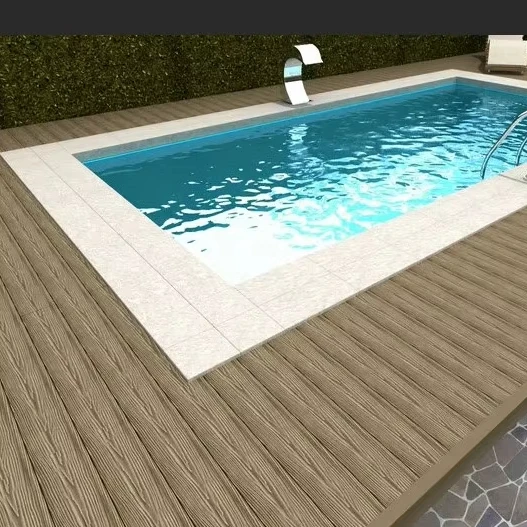 XHWOOD waterproof wpc deck flooring wood plastic composite with decking for sale