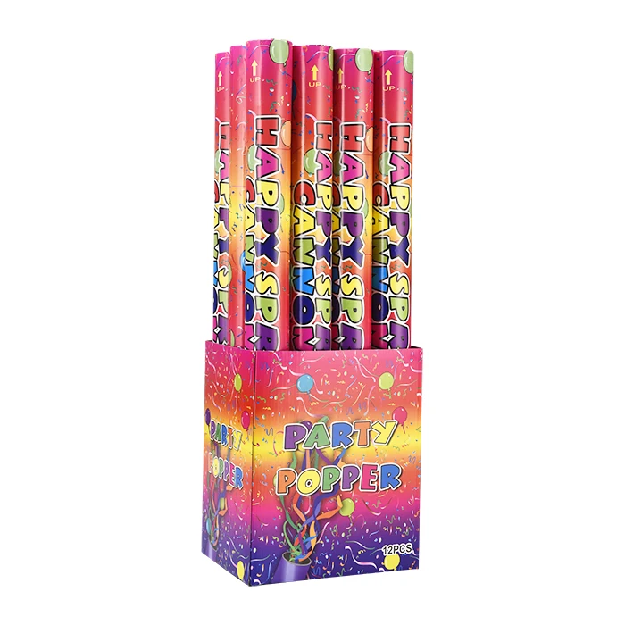 Handheld Compressed Confetti Shooter Party Popper Tube Cannon