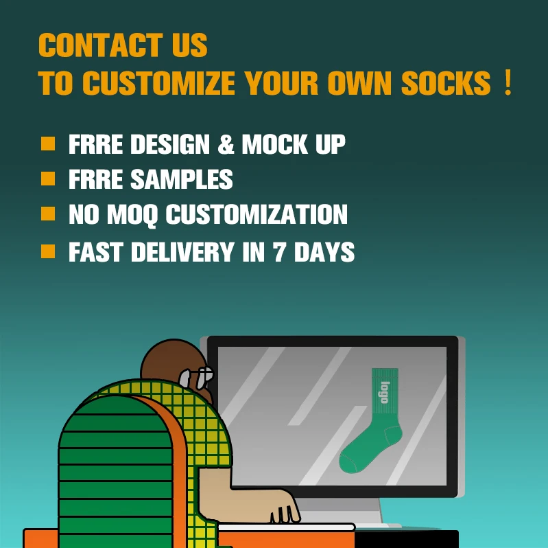BX-A0049 neon athletic sports socks