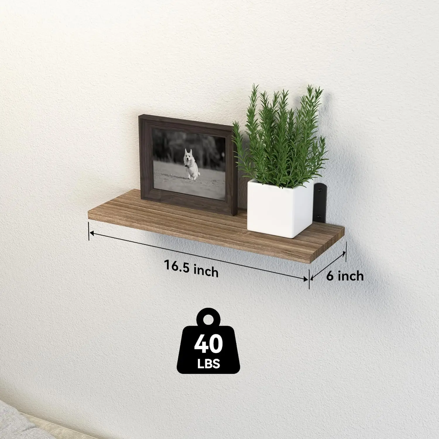 Wooden Wall Racks - Sturdy & Attractive Shelving for Your Home Decor - Easy to Install Wooden Wall Shelf