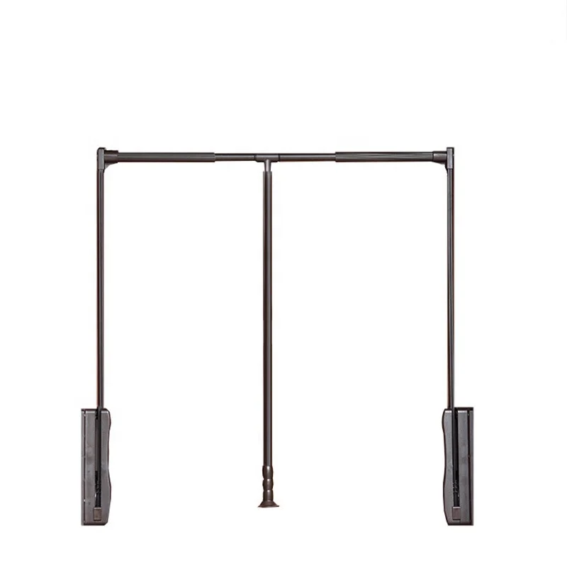 One-stop aluminum wardrobe lift pull down hanging clothes rack of wardrobe