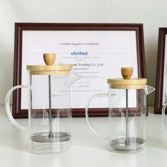 Кофейный набор, Кофеварка из боросиликатного стекла с французским прессом и мельницей, бытовой кухонный пресс для кофе с поршень