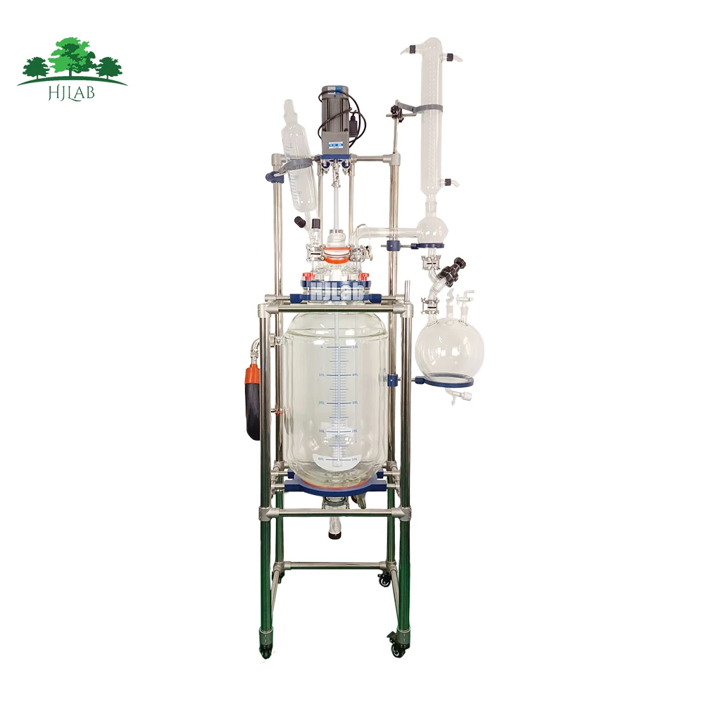HJLab 1L-200L Solid Phase Peptide Synthesis Glass Reactor