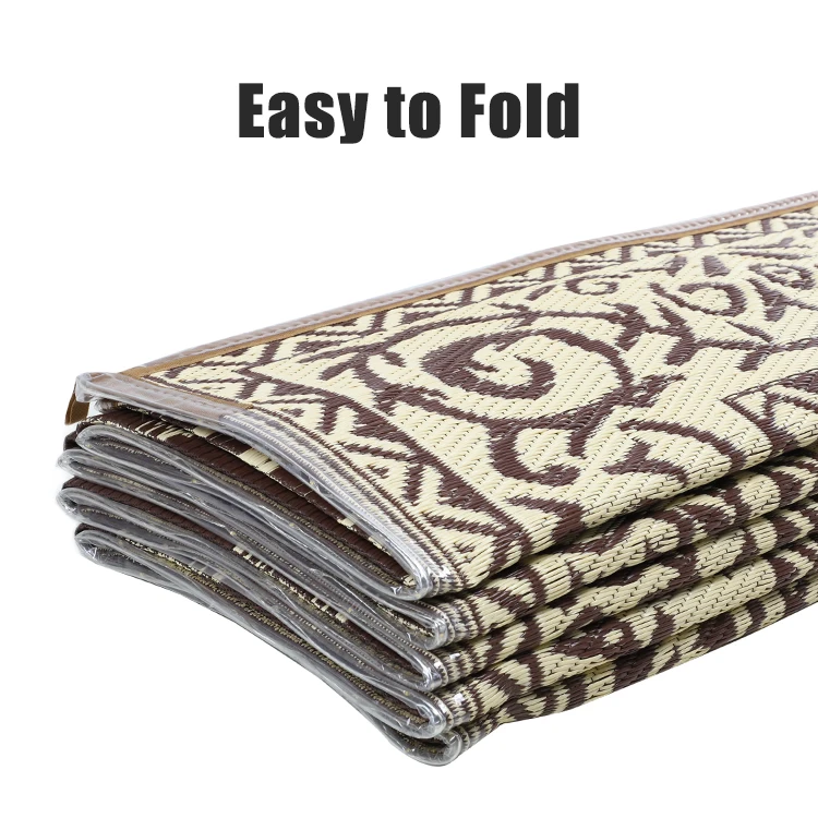 HOMFUL LED Illuminated RV Rugs Outdoor Rug Waterproof Carpet Patio RV Mat For Camping