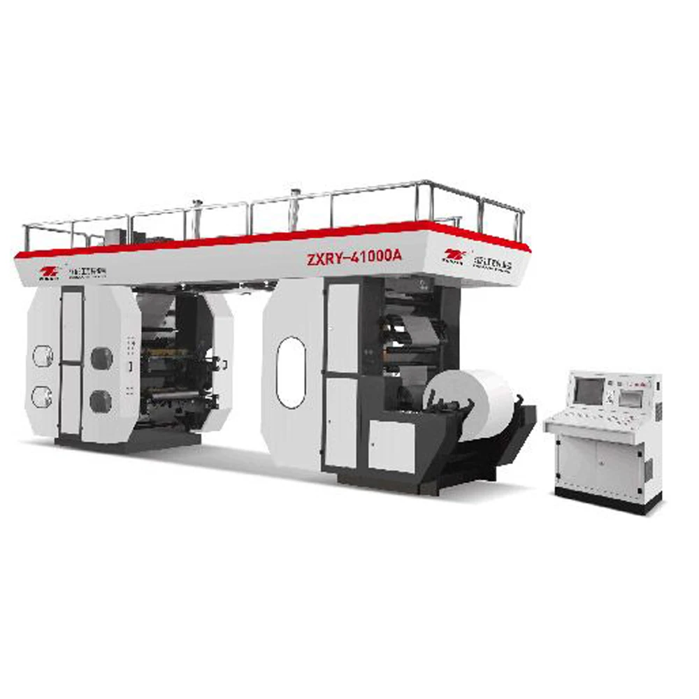 Automatic Industrial 4 Color Paper Flex Flexo Printing Machine Prices