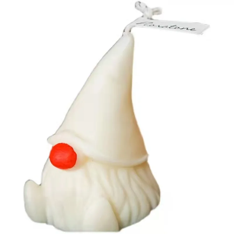 Wholesale Cute Christmas Santaclaus Soy Wax Candle Gift Decorations Christmas Ornaments Big Pointed Hat Old Man Scented Candles