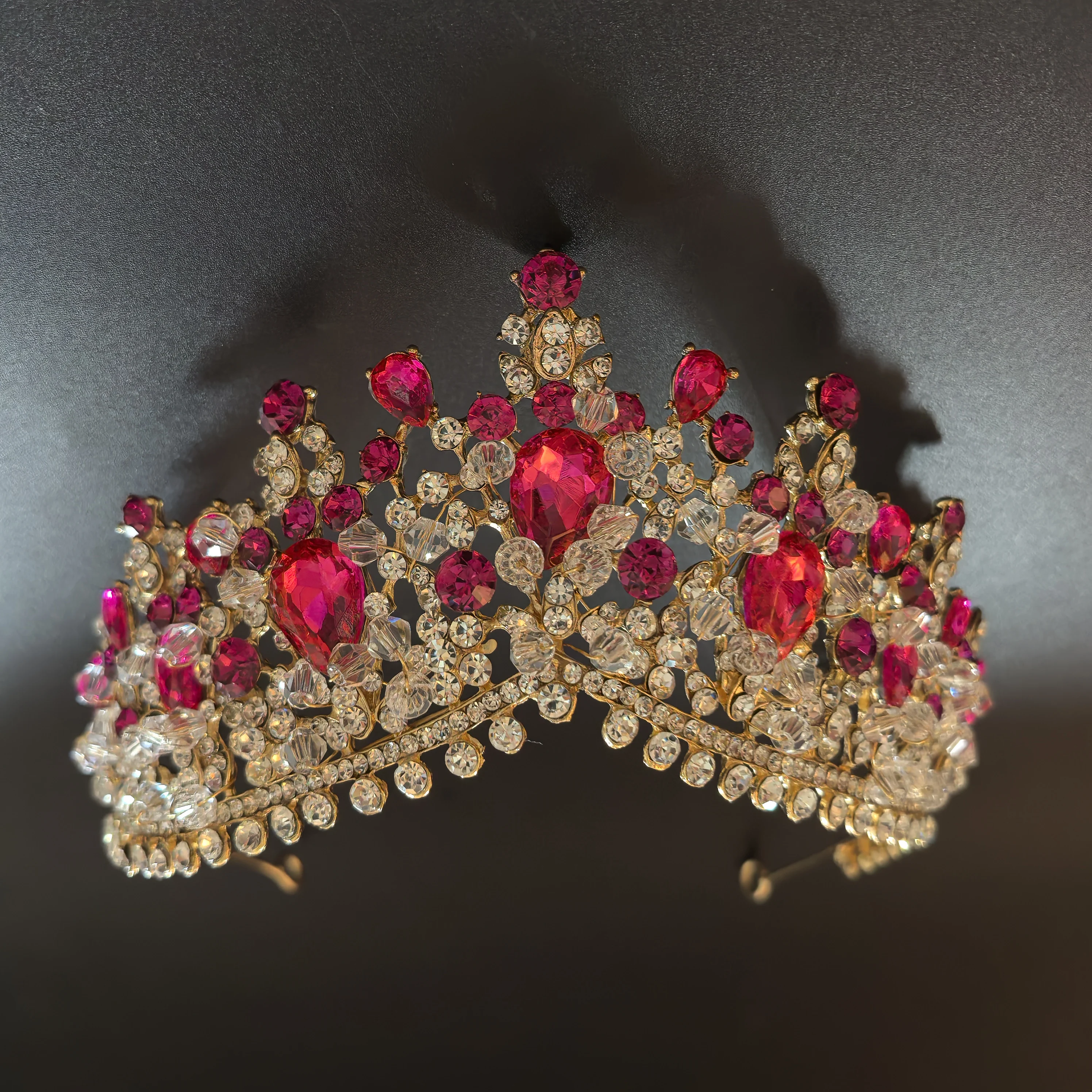 ROMANTIC Handmade wedding hair accessory pageant rhinestone bridal tiaras with crystal