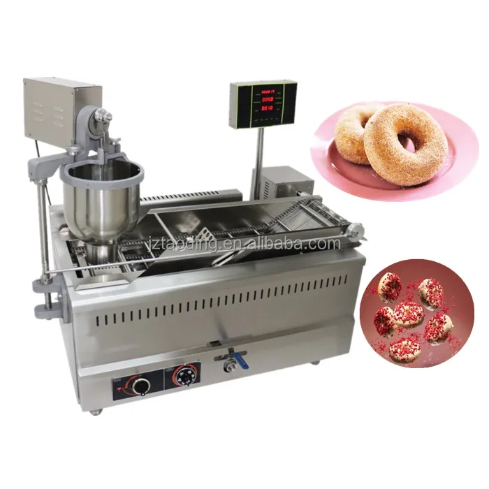 Automatic Fried Donut making machine round flower donut machine commercial doughnut maker automatic donut frying machine price