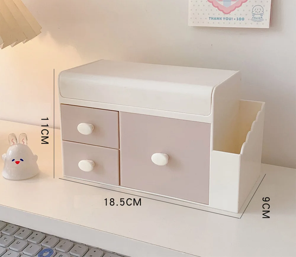 Creative Lovely Drawer Style Stationery Storage Box for Auto Insurance & Education for Make-Up Table & Thanksgiving Celebrations