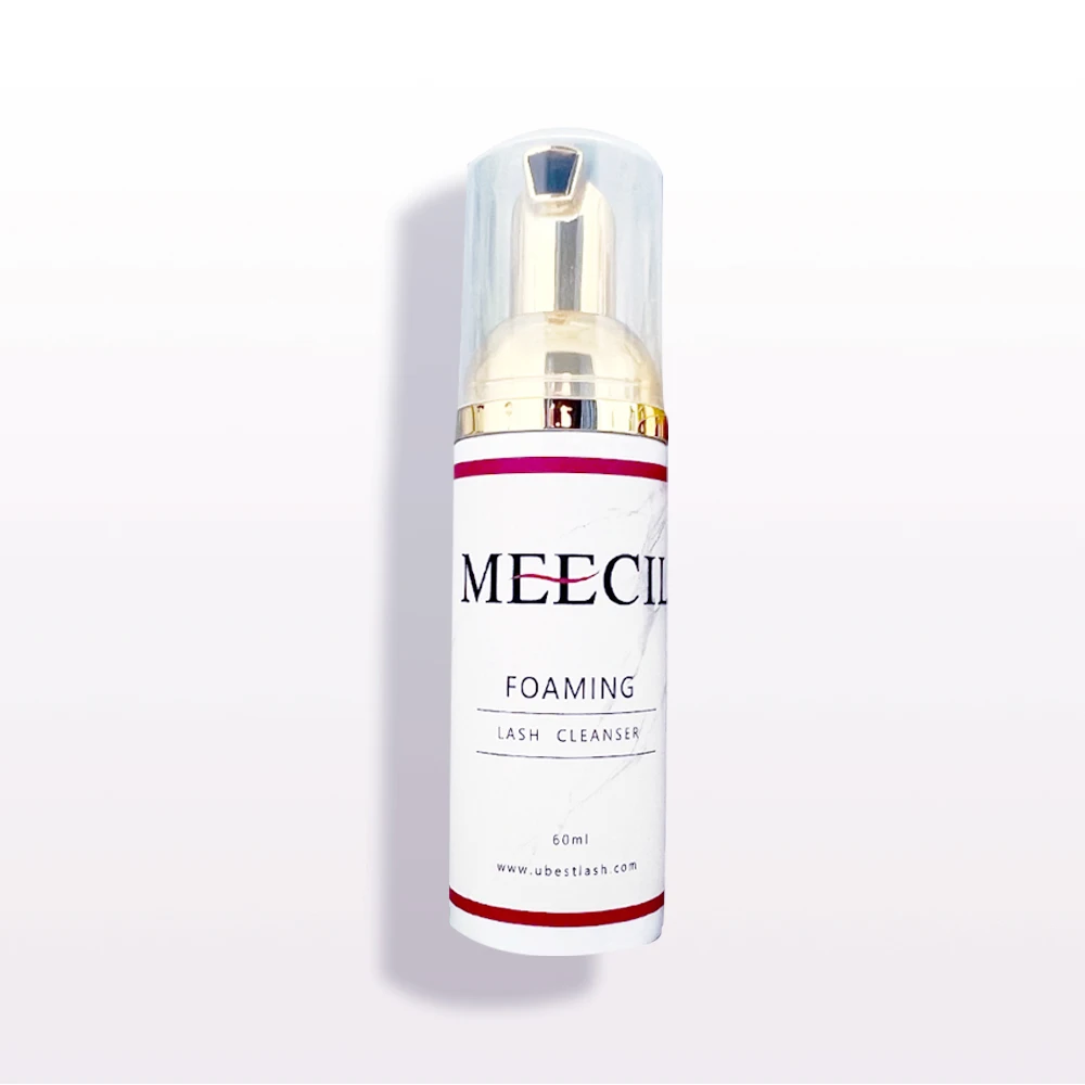 Euro Lash Shampoo With Brush And Custom Packaging Velvet Cashmere Eyelash Cleaning Shampoo