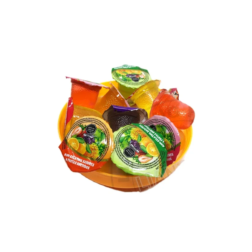 Jello Snacks Sweet Jelli Fruits Juice Candy Fruit Shape Bulk Pudding Halal Fruit Jelly