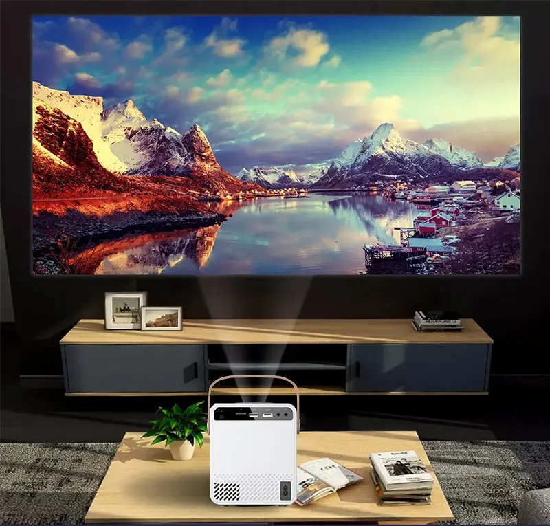 CY303 3D 4K Mini 1080P Wifi Smart Led Dlp Android Mobile Portable Pocket Video Projector For influencers 4K outdoor